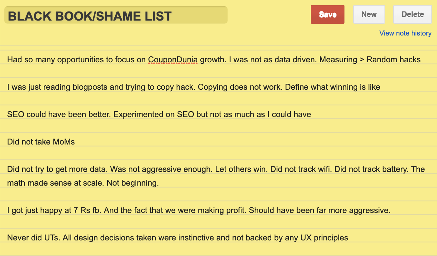 Shame list