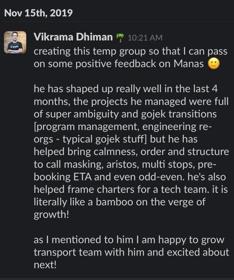 Vik's message